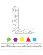 Letter L Color by Code Handwriting Sheet