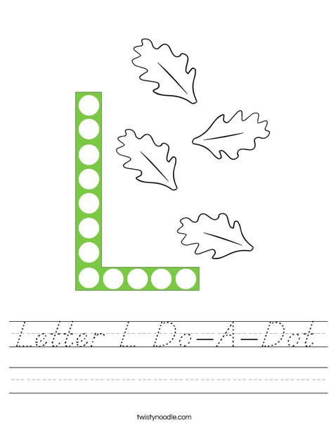 Letter L Do-A-Dot Worksheet