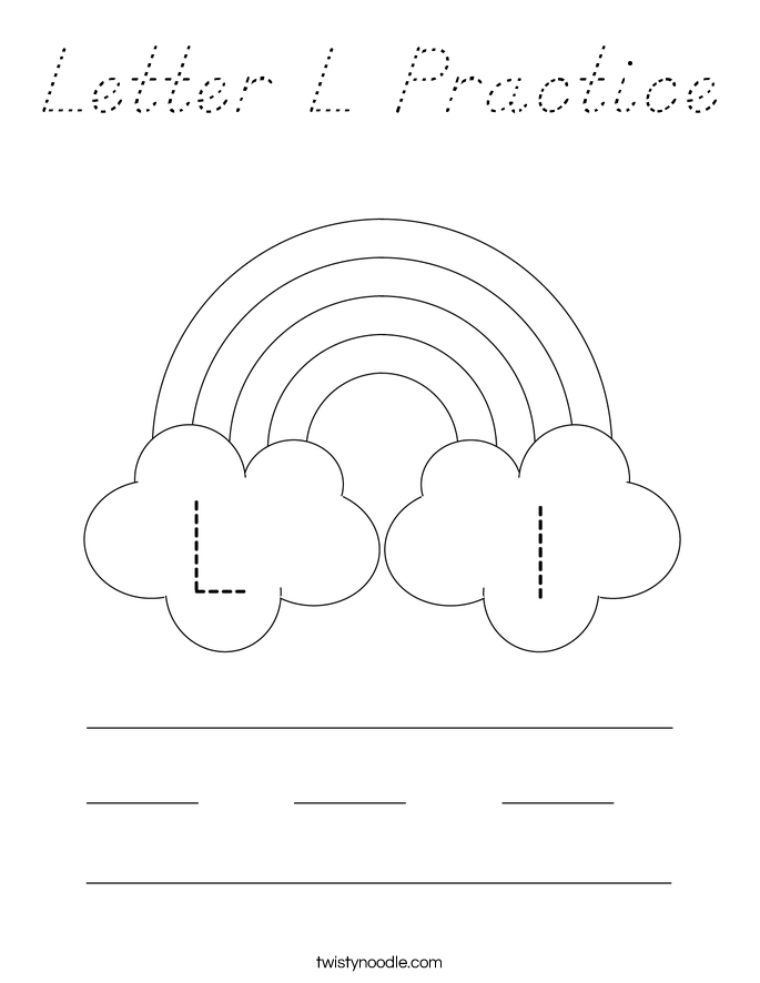 Letter L Practice Coloring Page