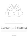 Letter L Practice Worksheet
