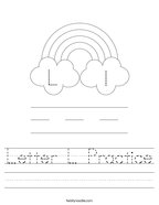 Letter L Practice Handwriting Sheet