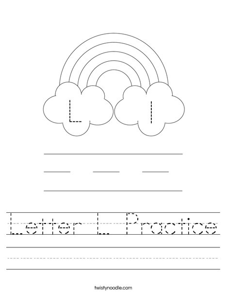 Letter L Practice Worksheet