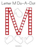 Letter M Do-A-Dot Coloring Page