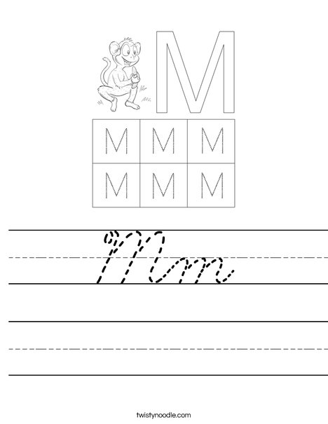 Letter M Worksheet