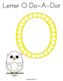 Letter O Do-A-Dot Coloring Page