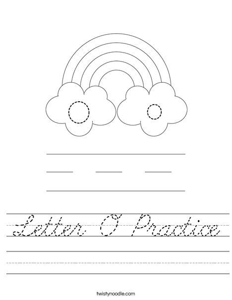 Letter O Practice Worksheet