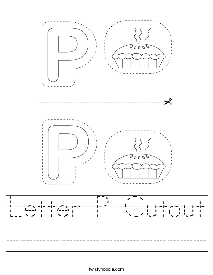 Letter P Cutout Worksheet