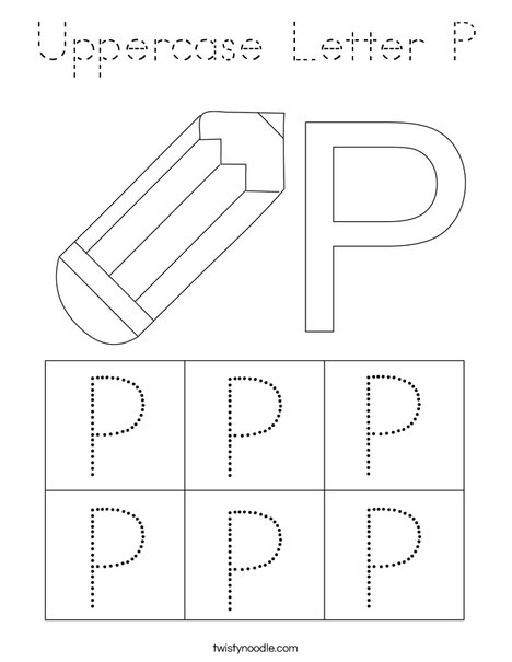 Letter P Coloring Page
