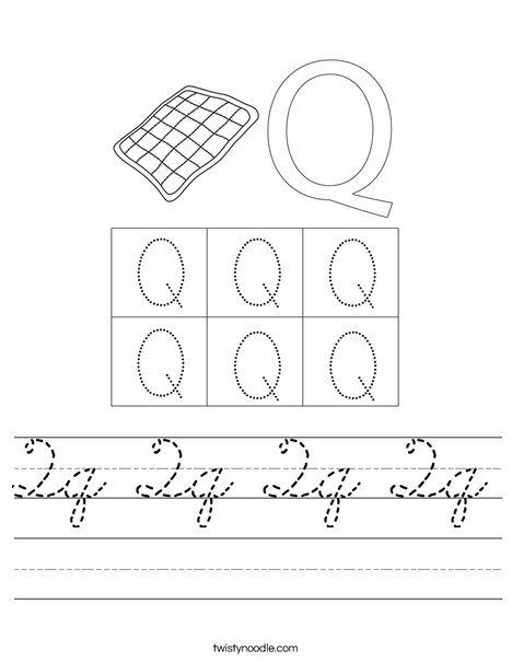 Letter Q Worksheet