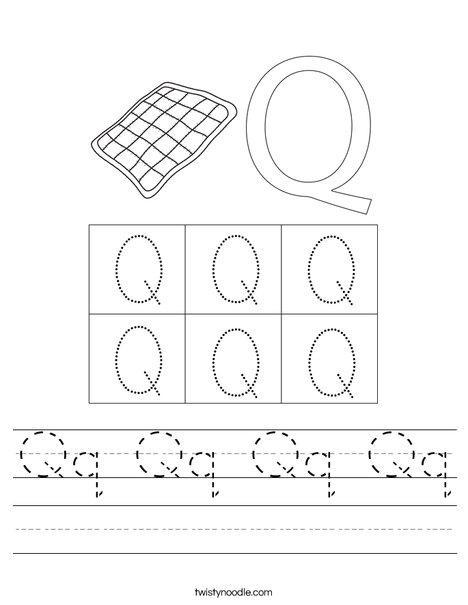 Letter Q Worksheet