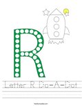 Letter R Do-A-Dot Worksheet