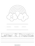Letter R Practice Worksheet
