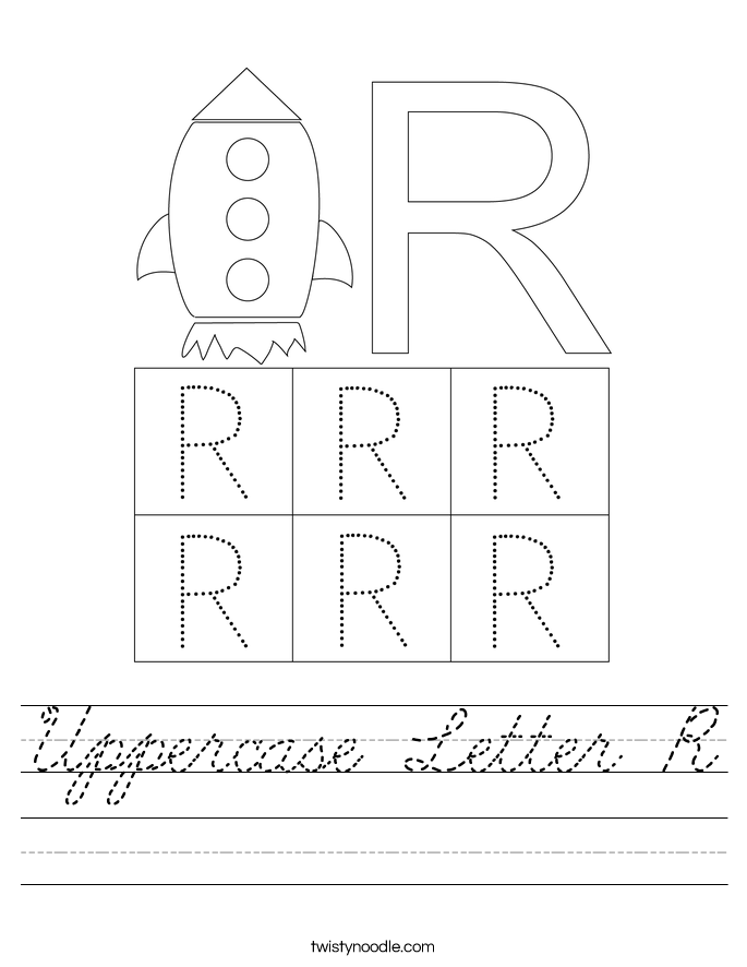 Uppercase Letter R Worksheet