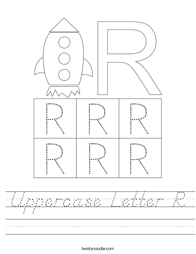 Uppercase Letter R Worksheet