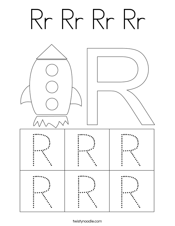 Rr Rr Rr Rr Coloring Page