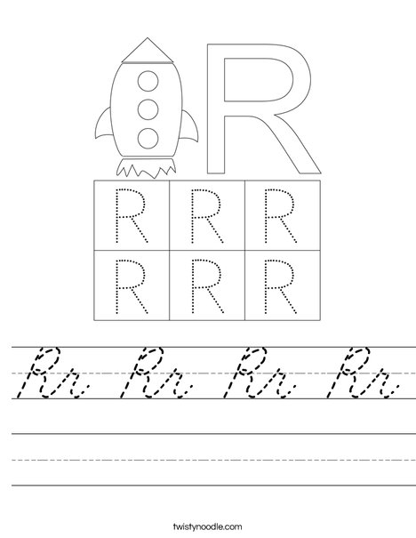 Letter R Worksheet