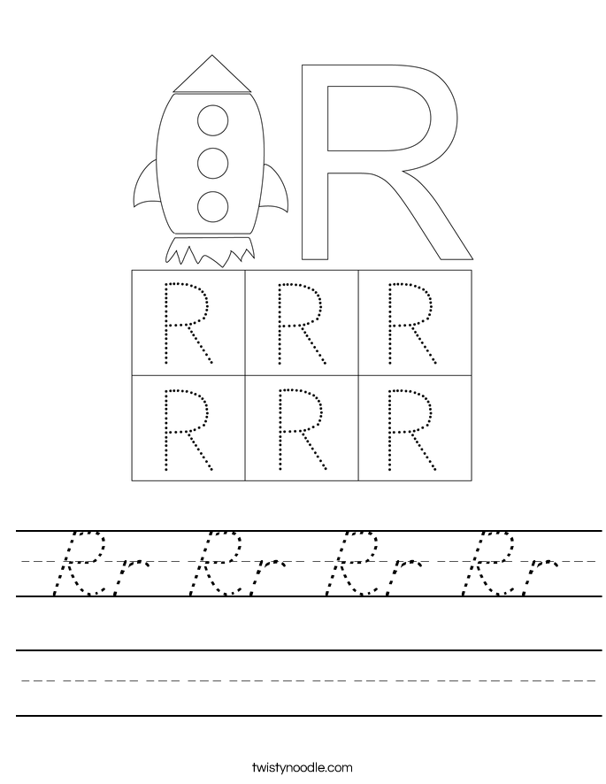 Rr Rr Rr Rr Worksheet