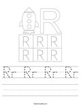 Rr Rr Rr Rr Worksheet