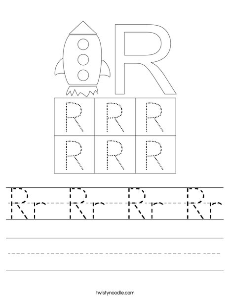 Letter R Worksheet