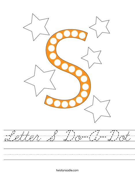 Letter S Do-A-Dot Worksheet