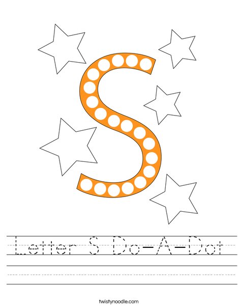 Letter S Do-A-Dot Worksheet