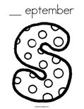 __ eptember Coloring Page