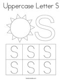 Uppercase Letter S Coloring Page