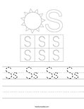 Ss Ss Ss Ss Worksheet - Twisty Noodle