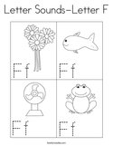 Letter Sounds-Letter F Coloring Page