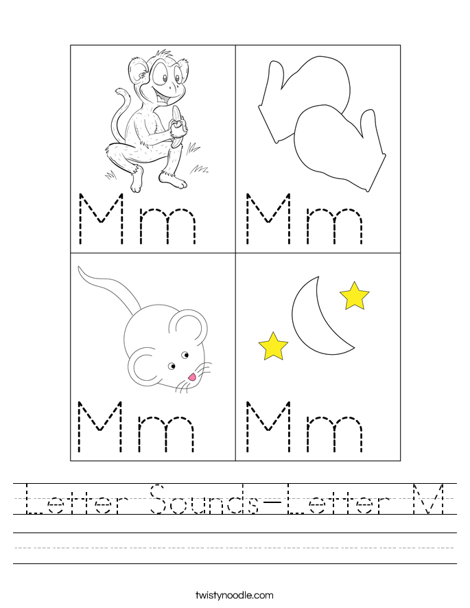 Letter Sounds-Letter M Worksheet
