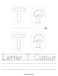 Letter T Cutout Worksheet