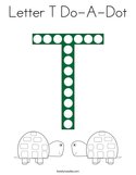 Letter T Do-A-Dot Coloring Page