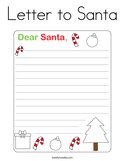 Letter to Santa Coloring Page