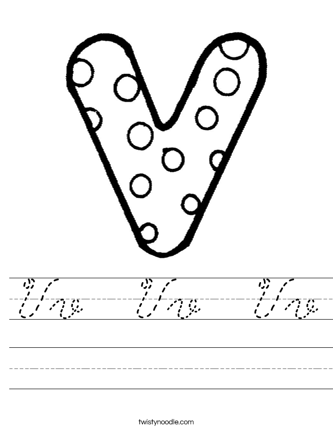 Vv  Vv  Vv Worksheet