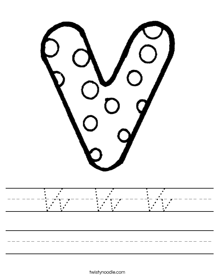 Vv  Vv  Vv Worksheet