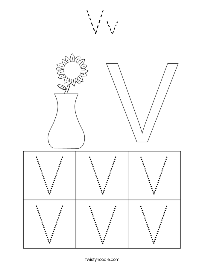 Vv Coloring Page