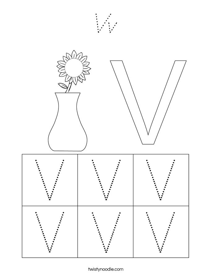 Vv Coloring Page