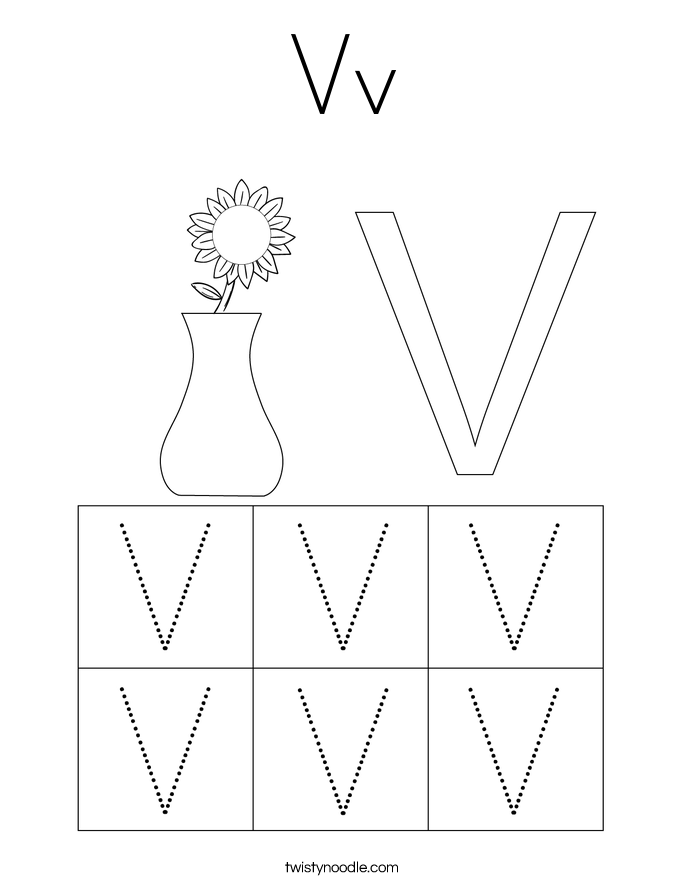 Vv Coloring Page