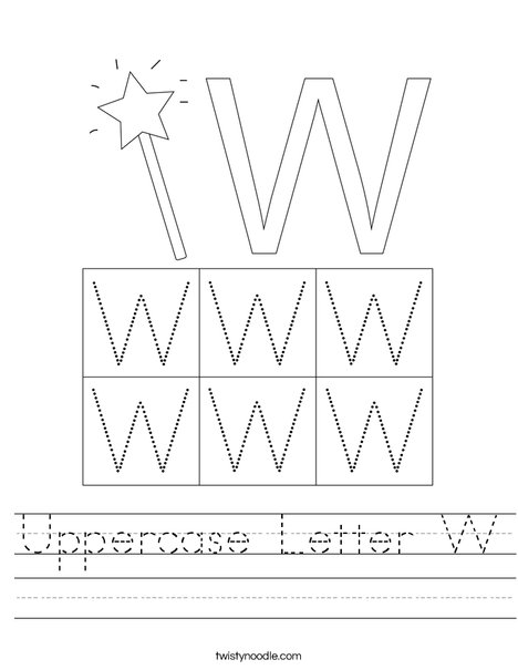 Letter W Worksheet