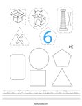 Letter X- Cut and Paste the Pictures Worksheet