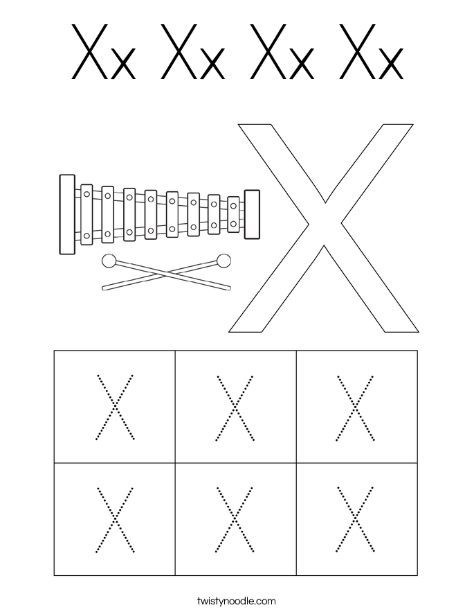 Xx Xx Xx Xx Coloring Page