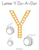 Letter Y Do-A-Dot Coloring Page