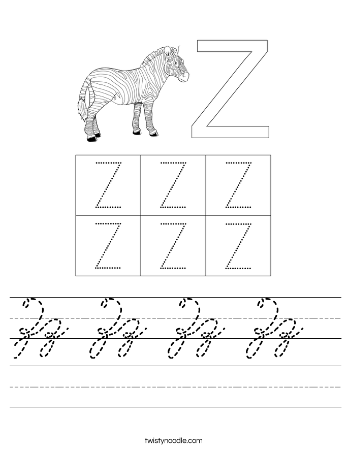 Zz Zz Zz Zz  Worksheet