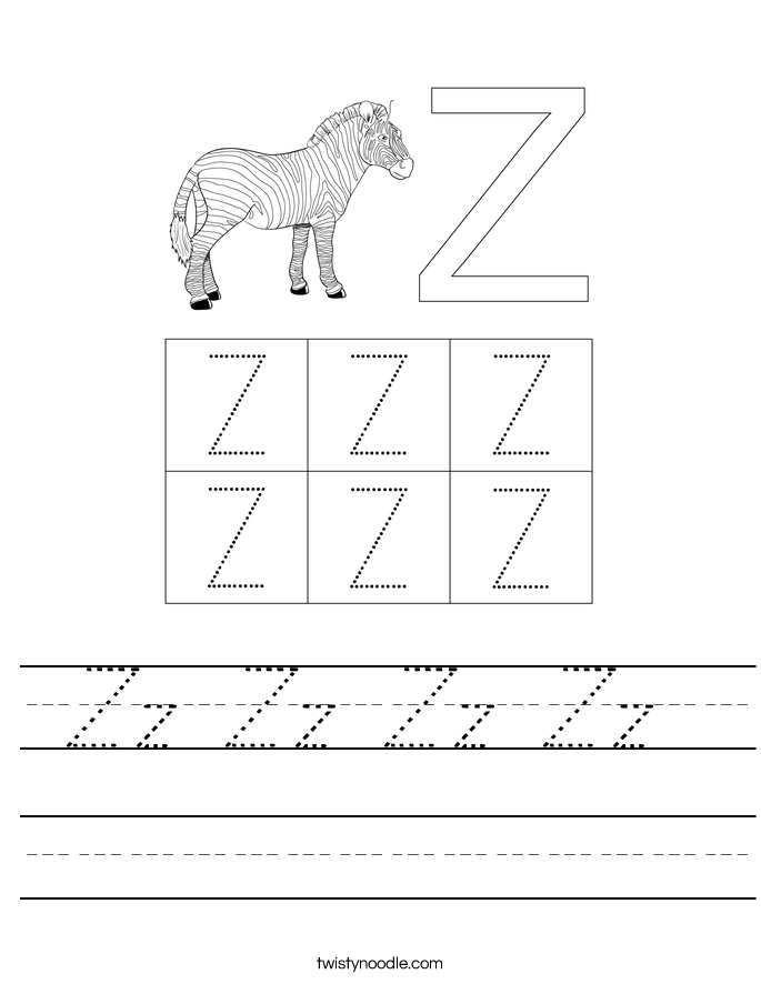 Zz Zz Zz Zz  Worksheet