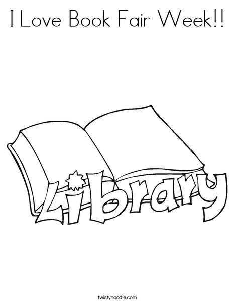 Library Coloring Page