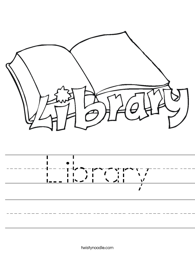 library worksheet twisty noodle