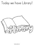 Today we have Library!Coloring Page