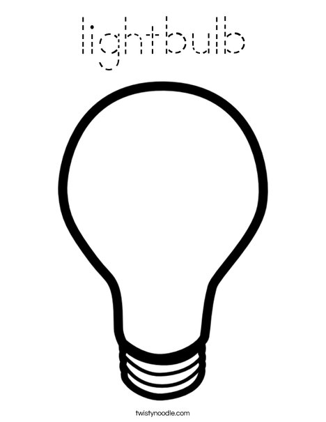 Lightbulb Coloring Page