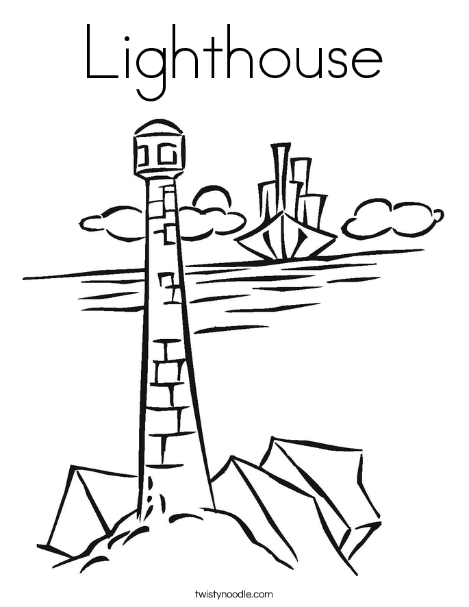 Lighthouse Coloring Page