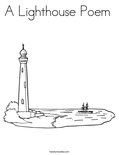 A Lighthouse Poem Coloring Page